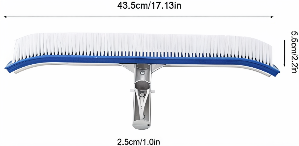 Aqualux 18"/46cm Deluxe Poly Bristle Wall Brush with Aluminum Back
